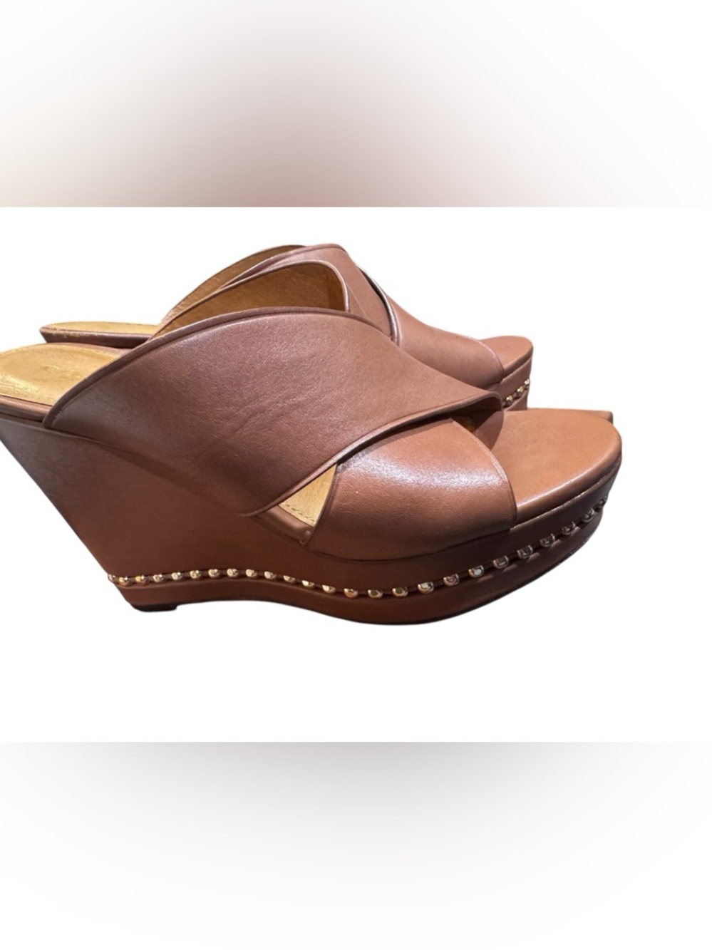 Coach Emily Wedge Slide Sandals in box - Picture 2 of 13